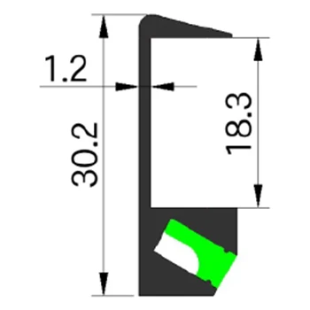 Aluminum Extruded Profile Kitchen Cabinet Laminated Silicon Aluminum Profile T5 Tempered Anodized Aluminum Profile