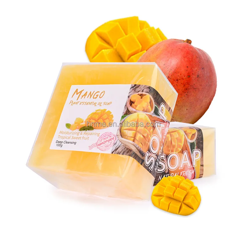 Tropical Fruit Organic Mango Extract 100%Pure Essential Oil Handmade Soap Rich in Vitamin C and Vitamin A to moisturize the skin