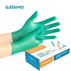 C23 High quality Tatoo Green Gloves Cheap Protective Synthetic Nitrile Gloves Powdered Free Nitrile Vinyl Gloves