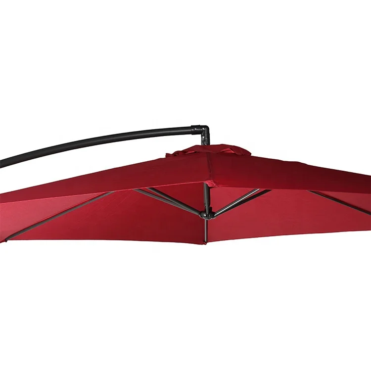 3x3 квадратный ветрозащитный наружный садовый боковой стенд патио офсетный зонтик висячий банан