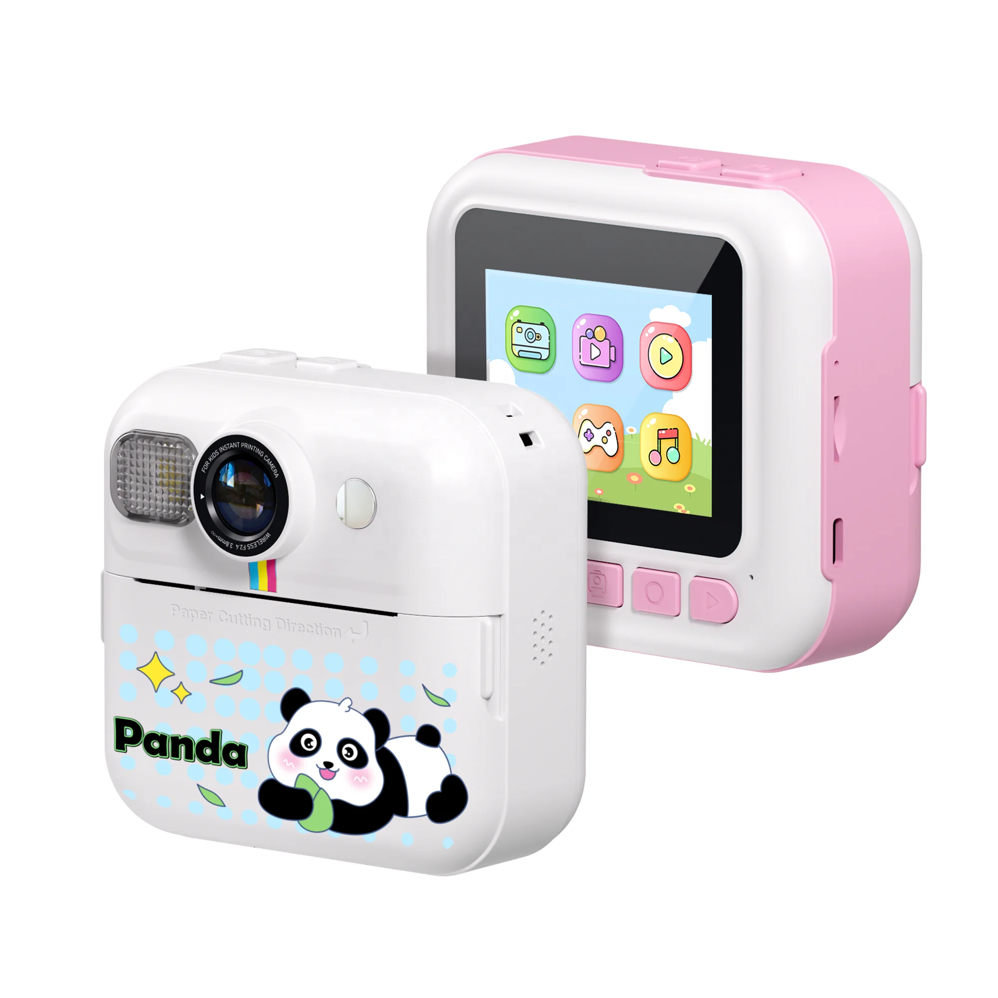YMX CP02 Game Music Endearing Printing Photo DIY Kids Instant Print Camera for Girl Boy Children Child Baby Welfare home gift