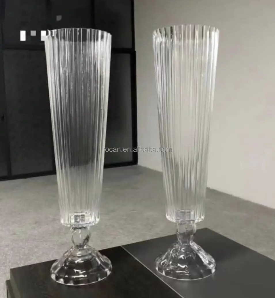 Gold Wedding Supplies Tall Flower Vase Table Centerpieces Flower Stand for Wedding Centerpieces Decoration