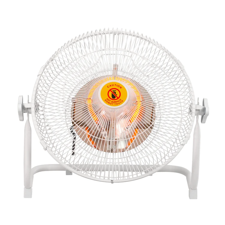 New arrival heat resistant metal body structure stepless temperature adjustment electric fan heater warm air circulating fan
