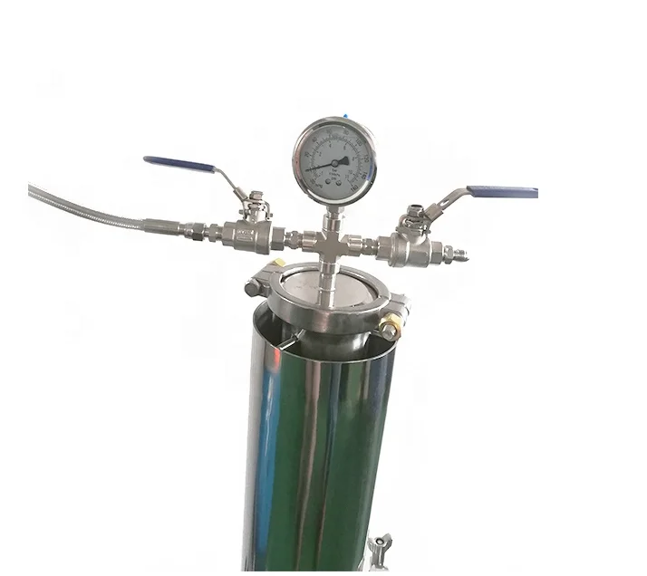 2 фунта, колонка из нержавеющей стали для депиляции, BHO, бутановый экстрактор с замкнутой петлей с резервуаром для восстановления