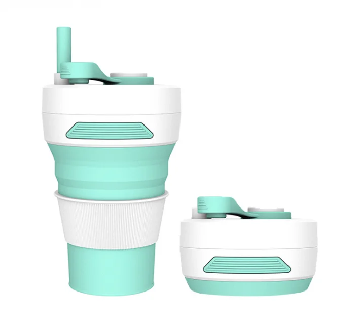 Collapsible  Silicone Coffee Cup  450ml 100% food grade silicone Eco Material cup