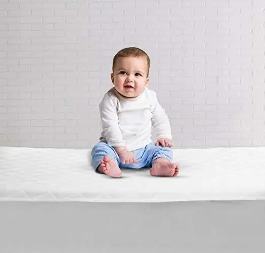  Baby Cot Bed Zipper Waterproof Bamboo Quilted Cover Mattress Protector For