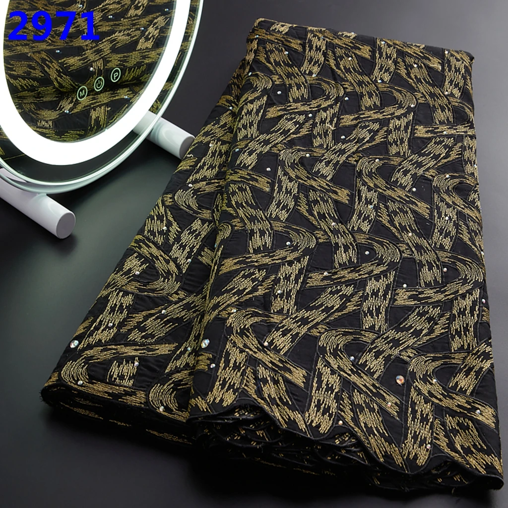 2971 Hot Sale Women Fabrics 2022 Swiss Pure Cotton Voile Lace Fabric Dry Lace Buy Dress Fabric Material For Lady Sewing