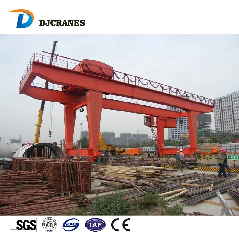 MG-U Model rail mounted container harbor 32t/t double girder gantry crane