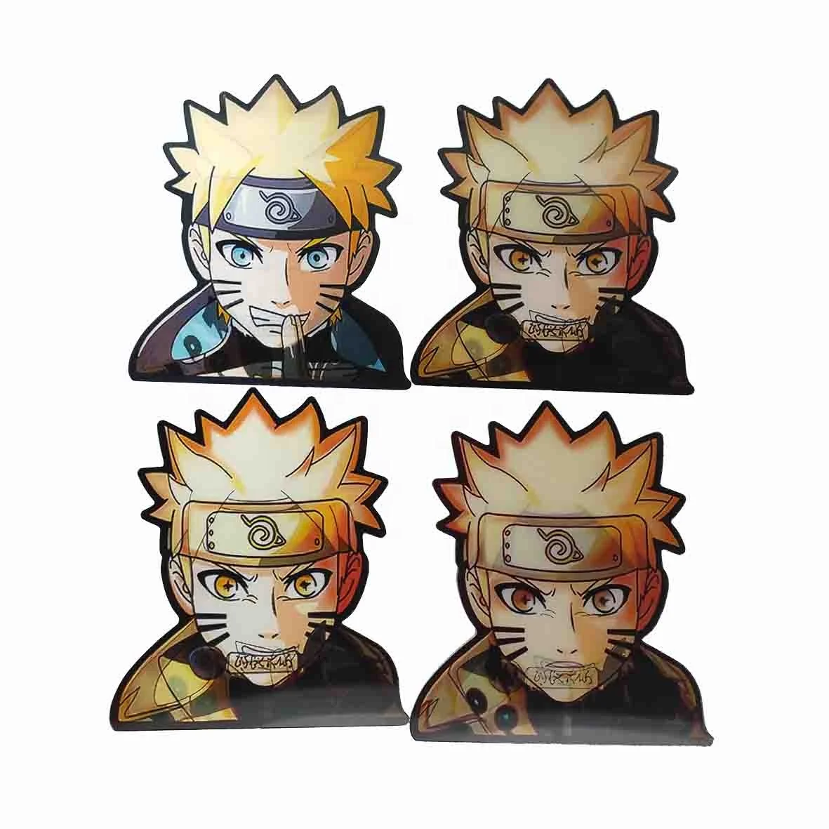 Hot sale Dragon Ball /  Demon Slayer/Attack on Titan 3D cute  Sticker for Car Window 3D Japanese Anime Figure Sticker