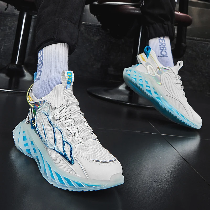 Trail Running Shoes High Quality Man Footwear Knit Boot Sport Sneakers