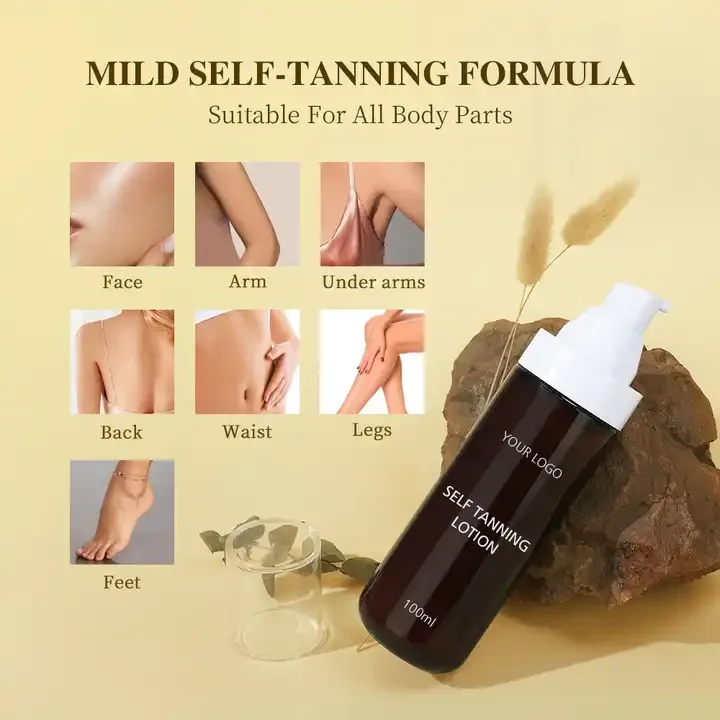 Colors Natural Sun Instant Dark Solarium Suntan Tanning Oil Mousse Oem Private Label Custom Self Tanner Sunless Tanning Lotion
