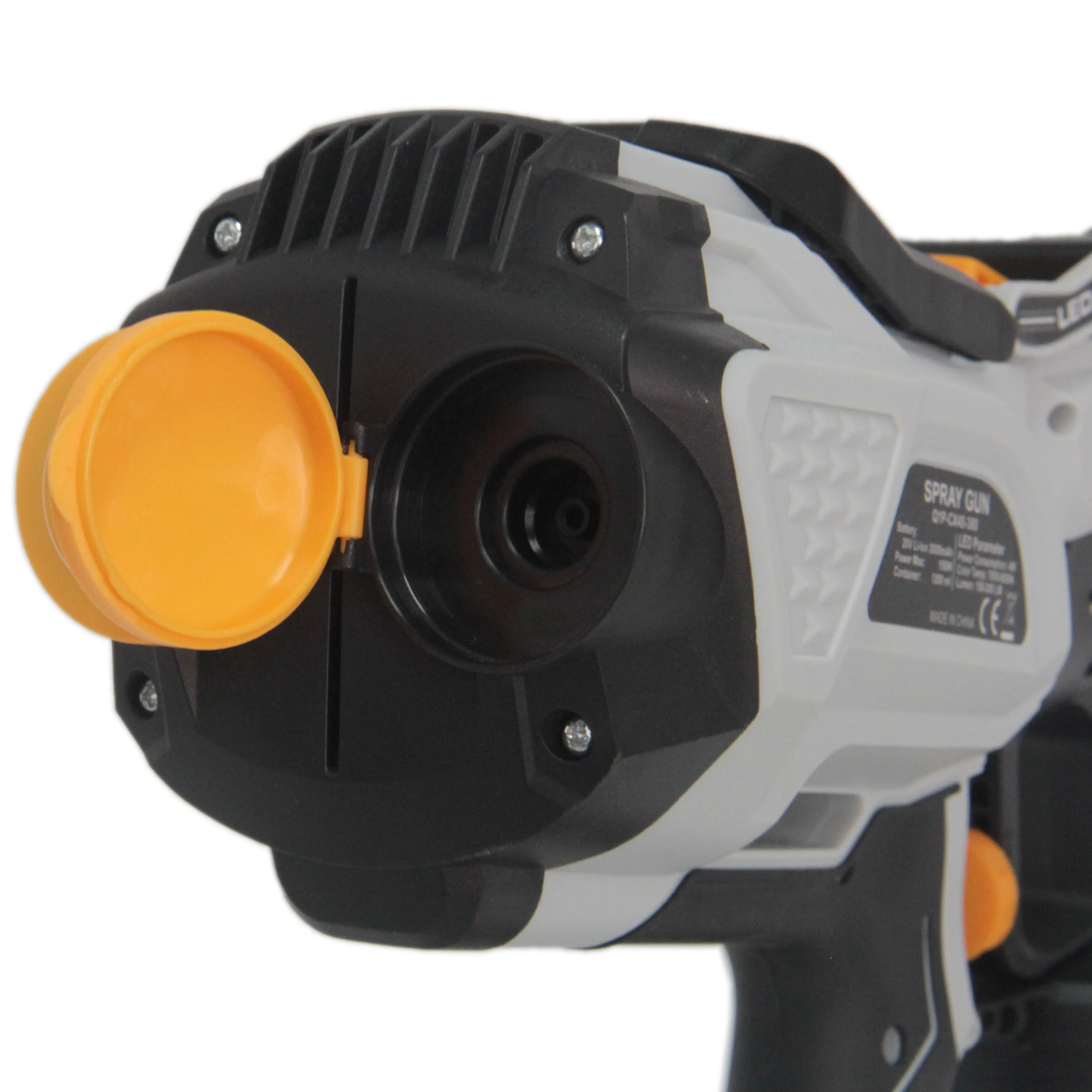 CX-45 20v Lithium Battery Led Light Cordless Hvlp Paint Sprayer Diy Grade Electric Spray Gun With 1200ml Pot