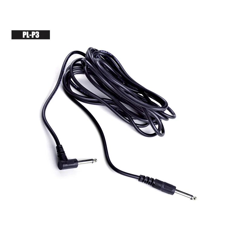 wholesale Black Guitar Cable Instrument TS To Right-Angled 3M/5M/10M guitar patch cable High Quality For Electric Guitar cable