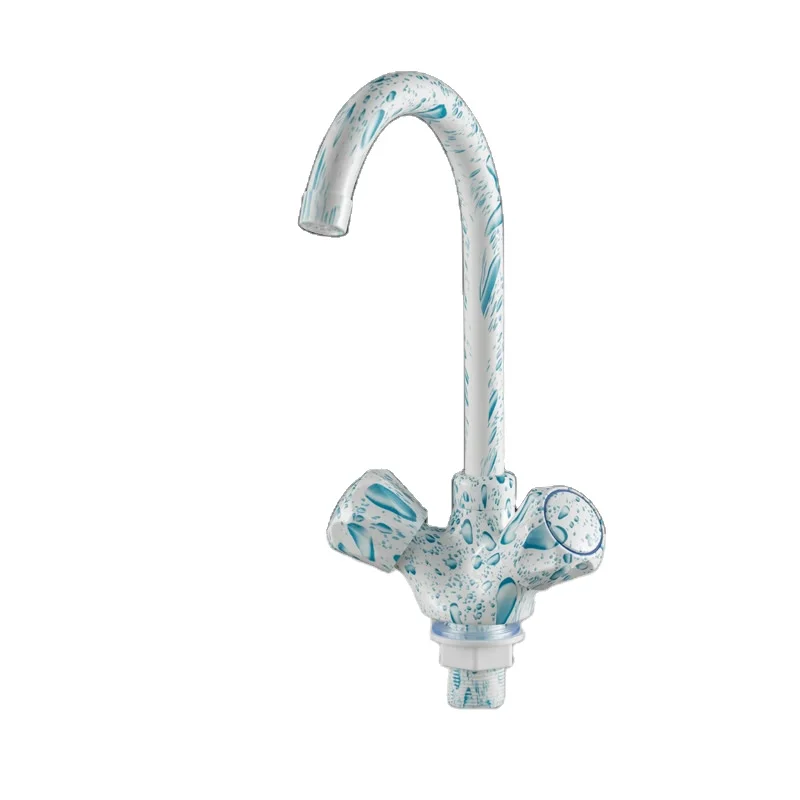 green water drop plastic food grade material sink faucet kitchen faucet pp plastic taps