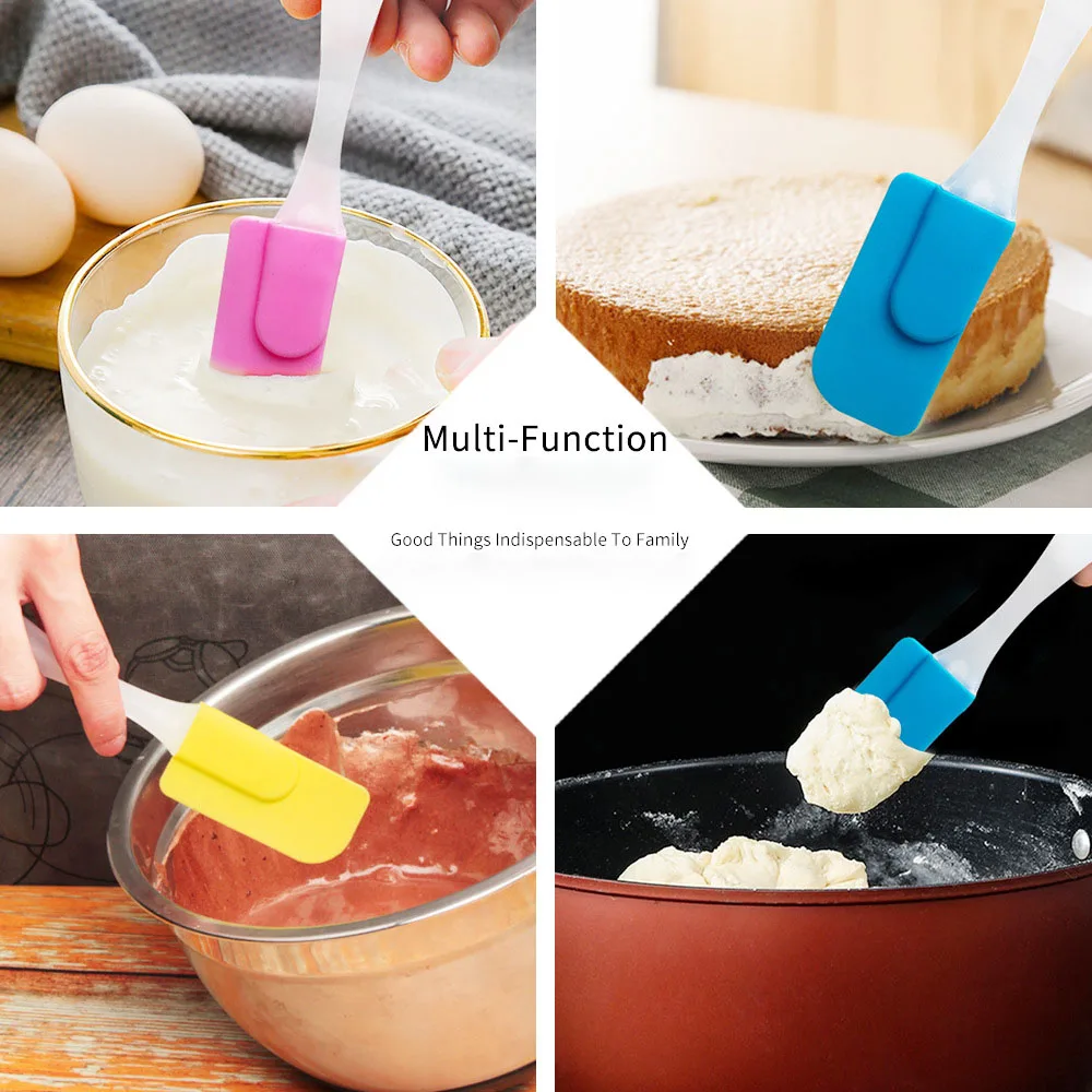 Kitchen silicon spatulas silicone household food grade baking & pastry blade tools for jam and cream
