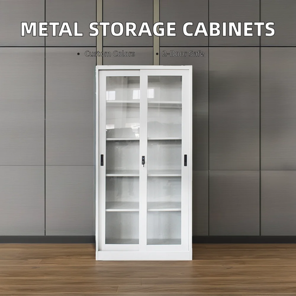 OEM Custom High Quality Steel Filing Cabinets Double Door Metal Storage with Bending Type Sheet Metal Fabrication