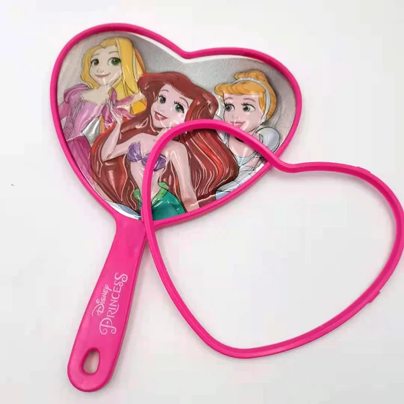 
New design 3D printing film person pattern holding love heart make-up mirror for children girls and women 