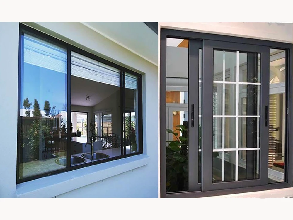 Cheap Price Aluminum Profile Horizontal Glass Windows Aluminum Alloy Frame Sliding Window