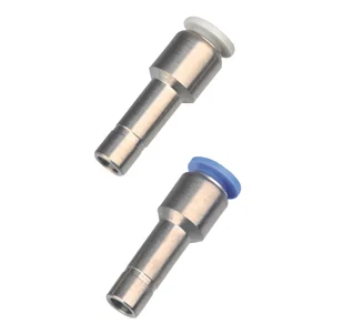 PGJ series plastic and Nickel brass Reduced Direct Way Pipe tube Fitting