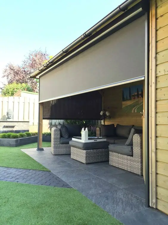 Fabric Solar solar external blinds solar screens blinds outdoor power roller blinds patio sunshade outdoor shade