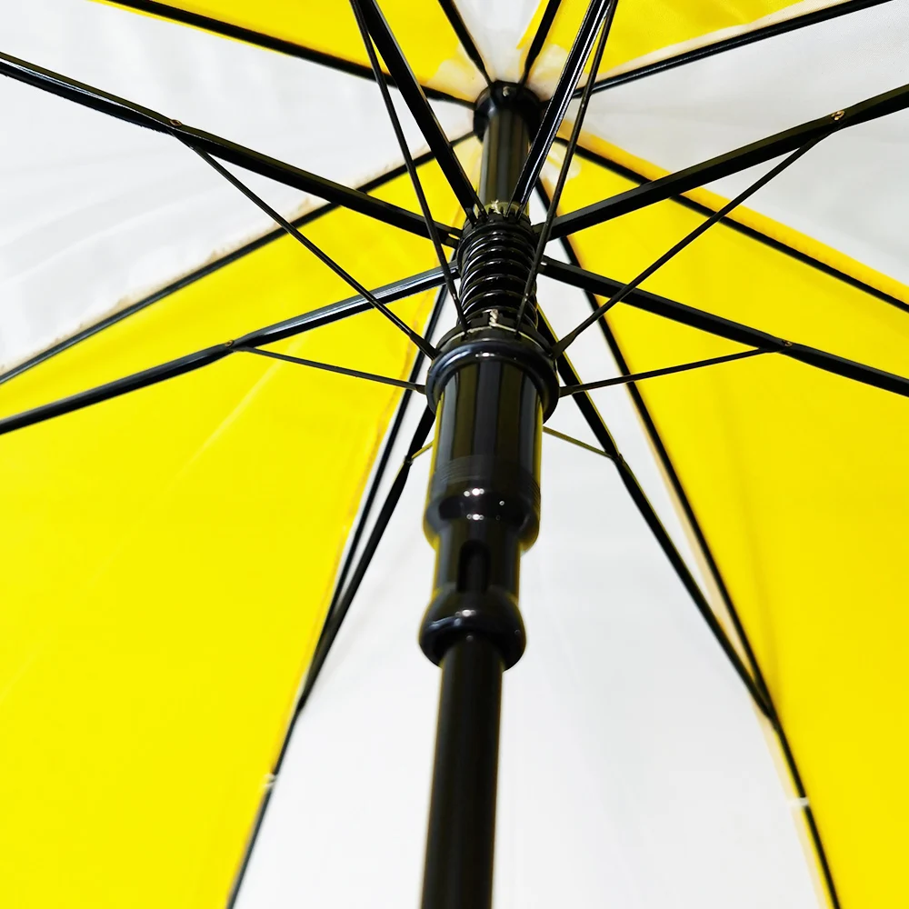 Ovida Promotional straight umbrella with white and blue color alternate