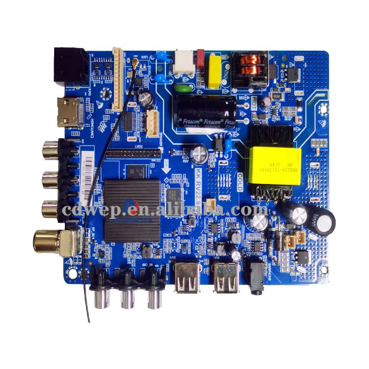 KK.RV22.818 Universal Led Lcd TV Mainboard  45W Big Power Combo Mother Board 1+8G Smart Main Board 32inches  Android System Boar