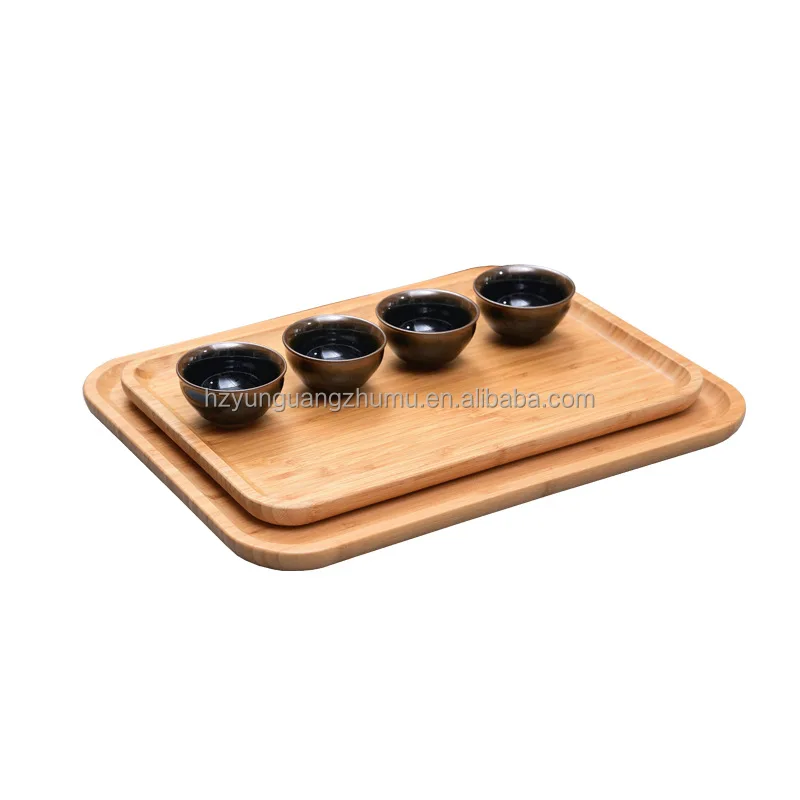 Wooden Tableware Solid Wood Plates Fruit Hotel Barbecue Plates Meal Plates Beech Wooden Trays