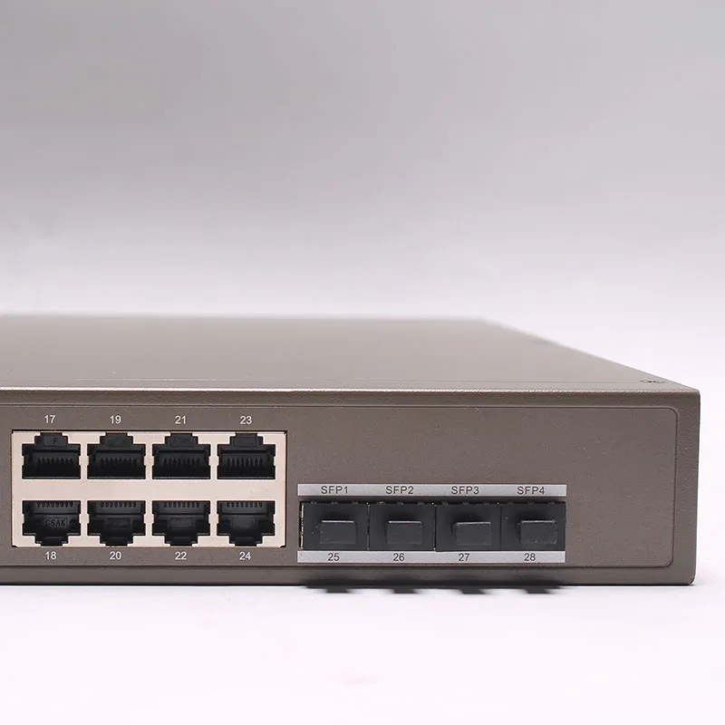 Tenda TEG5328P-24-410W L3 Managed PoE Switch 24 ports 4*1000mbps SFP PoE power 370W 802.1Q VLAN gigabit  POE switch