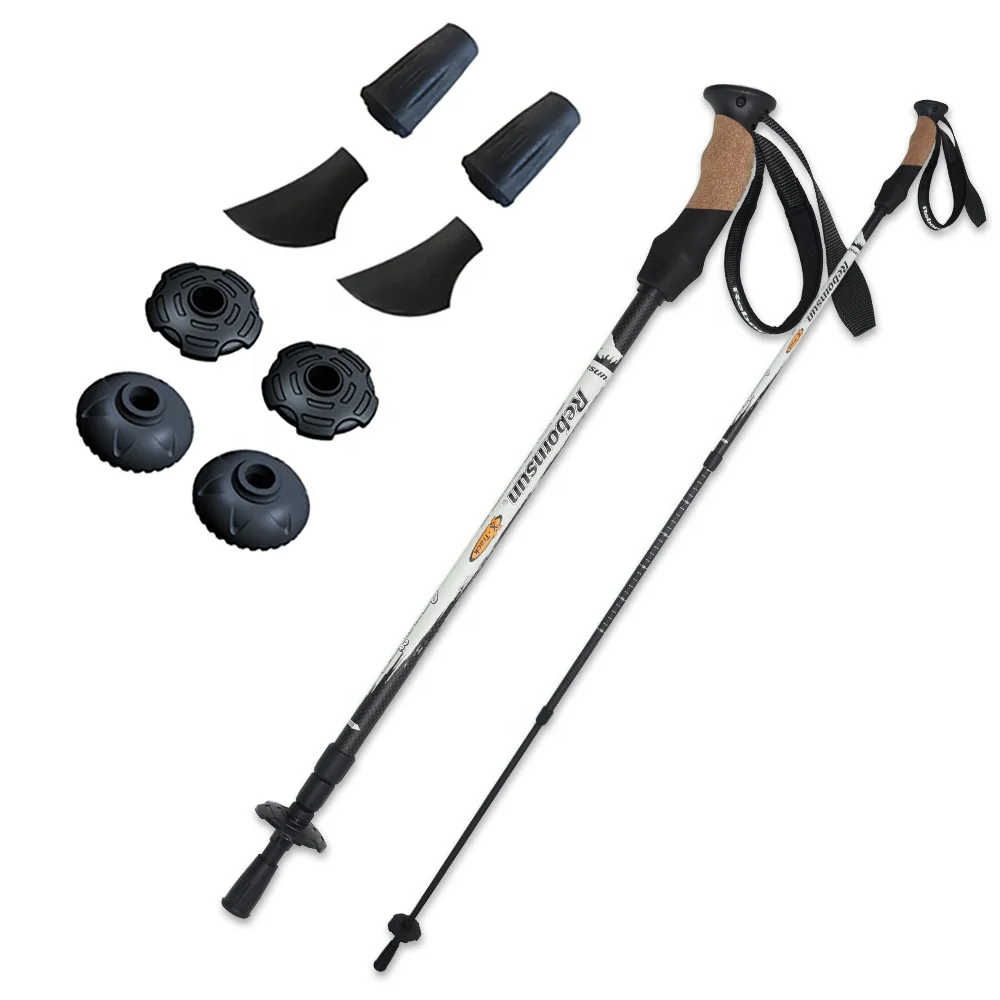 New design outdoor for camping hiking nordic trekking poles carbon hiking poles walking sticks