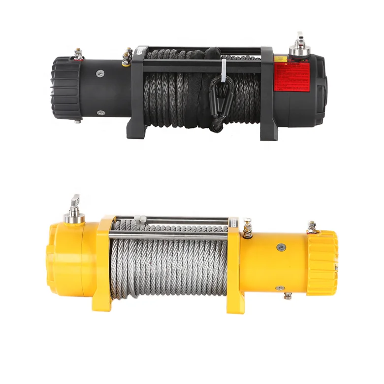 Manufacture 12000 lbs 12V mini capstan remotes electric winch for car truck with high quality