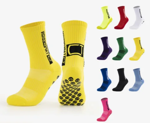 Dispensing middle tube sports socks anti slip thickened towel bottom sweat absorbing compression socks