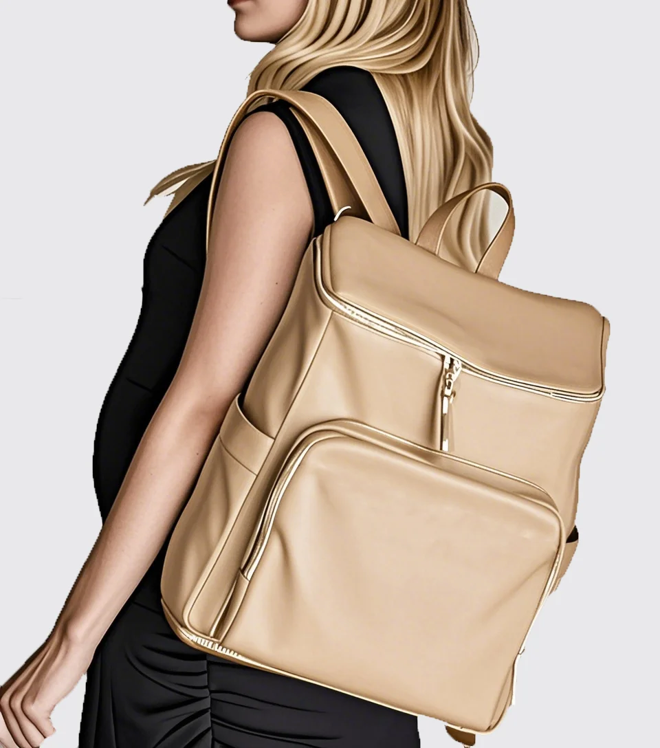 Multifunctional Waterproof Maternity Custom Vegan Leather Diaper Bag Backpack Baby Nappy Bag Diaper Bag