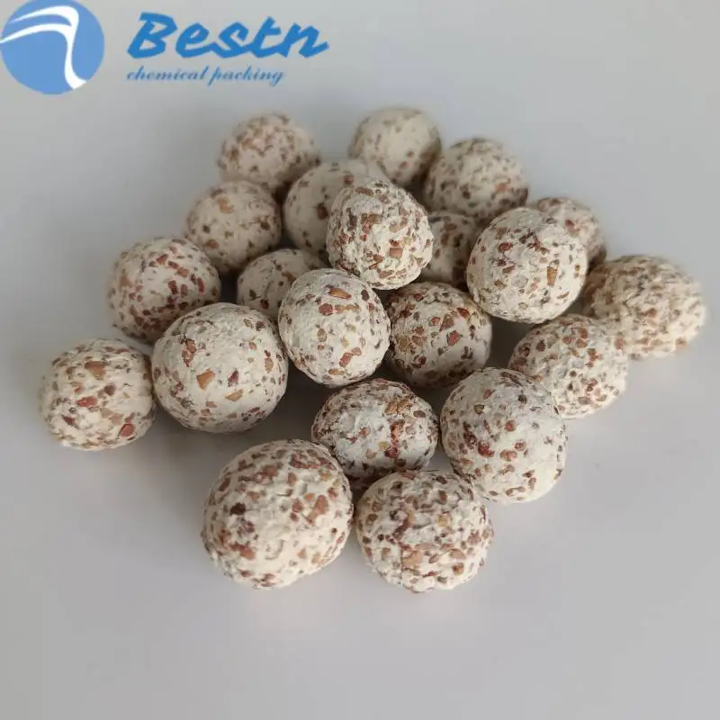 Fish Tank Filter Media Bacteria House Ceramic Ring Bio Culture Balls Red Sand Hollow Quartz Ball for Water Purification