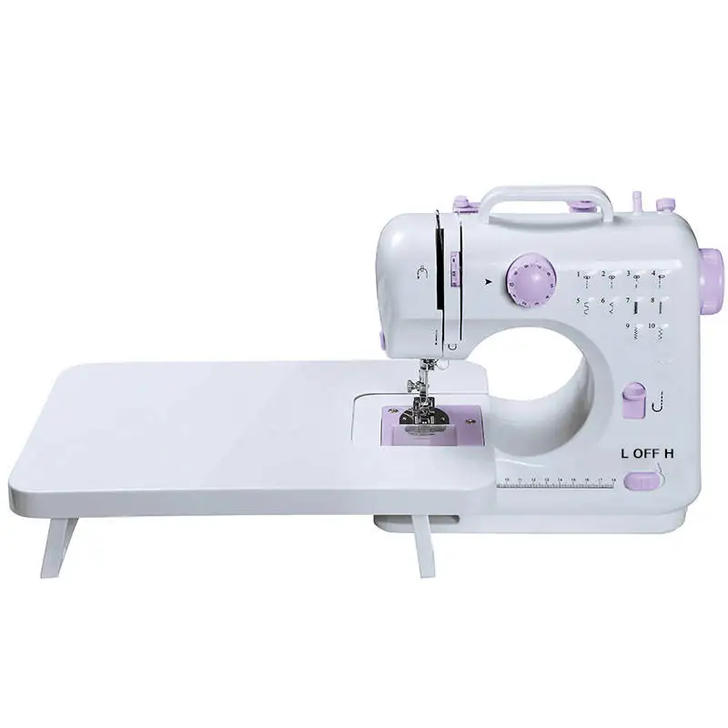505A Sewing with table  machine  Hot Mini sewing machines Electronic Metallic Feel 12 Stitches Household Sewing Machine
