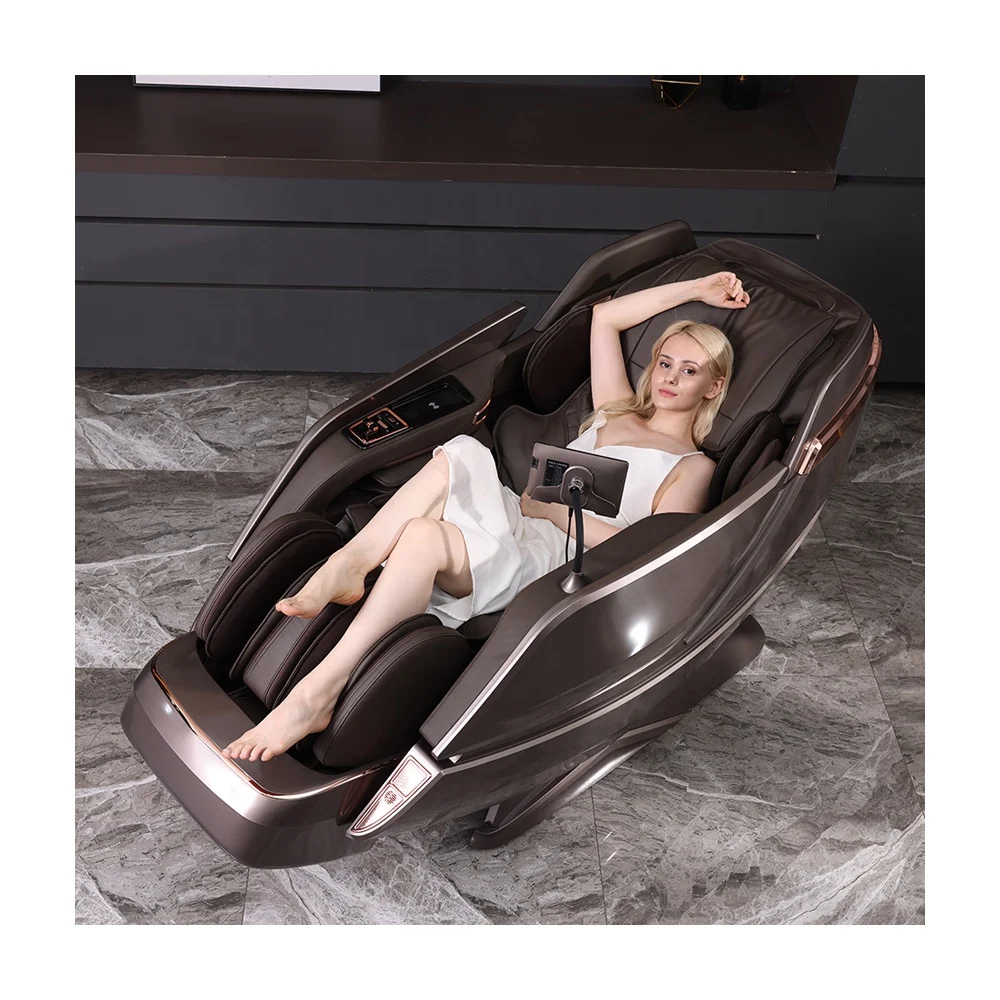 Massage Chair China Original Design Dual-core Luxury Electric Smart Intelligent Full Body Massager 4d SL track Heated Care