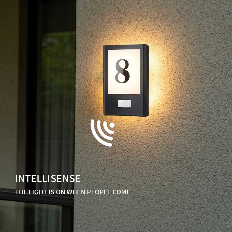 Simple wall-mounted outdoor aluminum waterproof and rustproof decorative wall lights for home outdoor