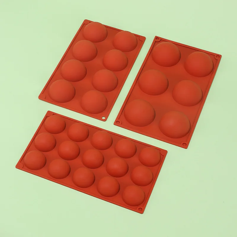 Cake Mold 6 hole half ball bath bomb Silicone Mold Wedding Decoration Fondant Decorating Baking Tool Bakeware Pudding