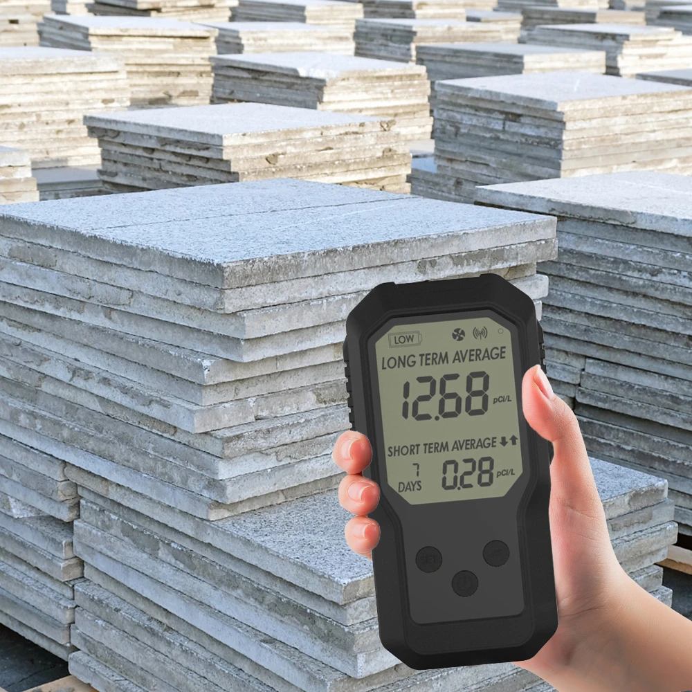 Chinese factory provide hot selling air quality monitor products handheld radon meter LCD screen display radon detector monitor