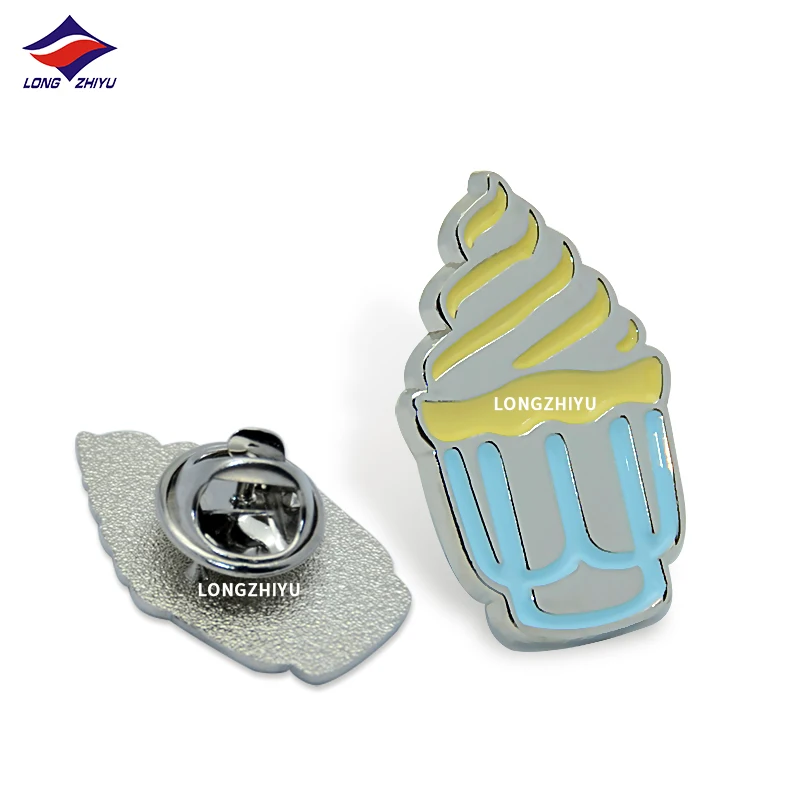 Longzhiyu Metal Enamel Pins Badge Uniform Lapel Pin Support Custom Logo Metal Badges for Decoration