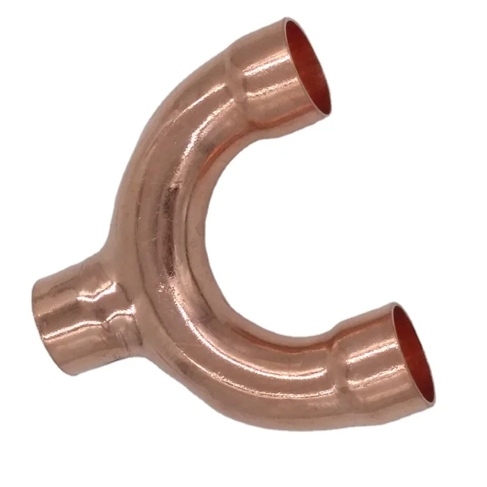 Special Y-TYPE Air Conditioner 3 way copper elbow pipe fittings