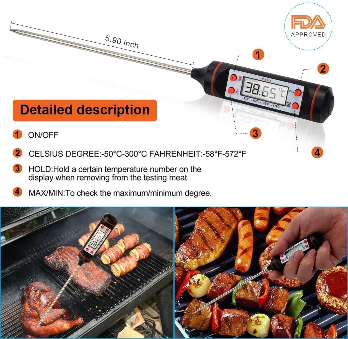 Meat Claws Meat Shredder Claws Best Pulled Pork Shredder Claws Paws - BBQ Smokers Cave Tools