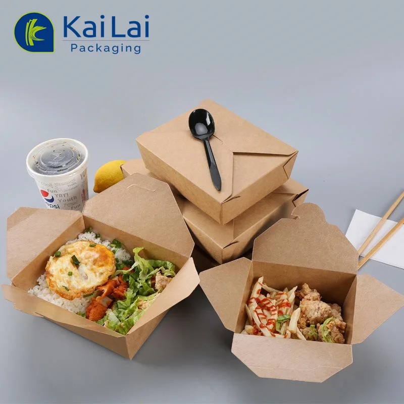 New products branded cake box kraft take away lunch boxes fried chicken packaging box