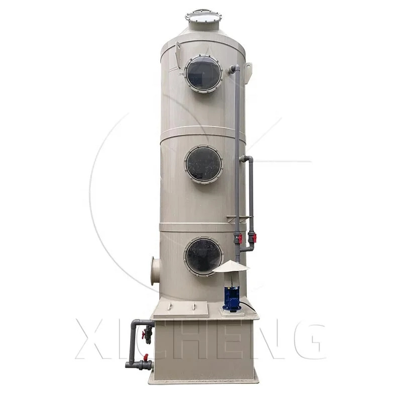 spray tower design carbon monoxide scrubber for waste air treatment