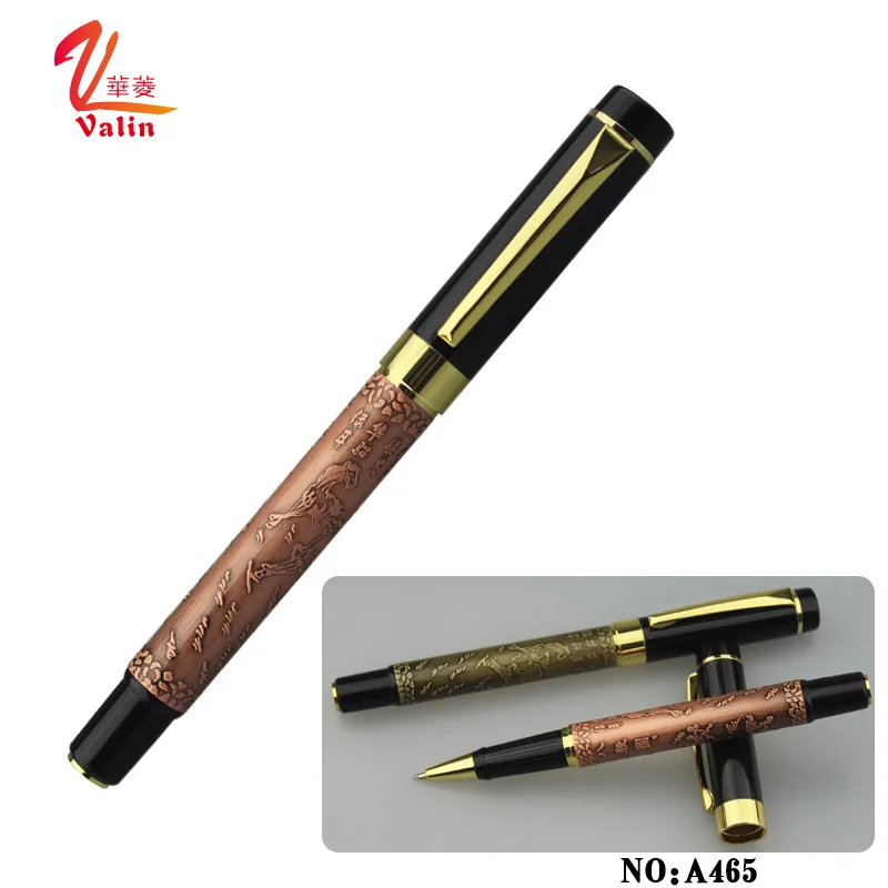  Высококачественная Роскошная китайская металлическая ручка с бронзовым роликом профессиональный производитель