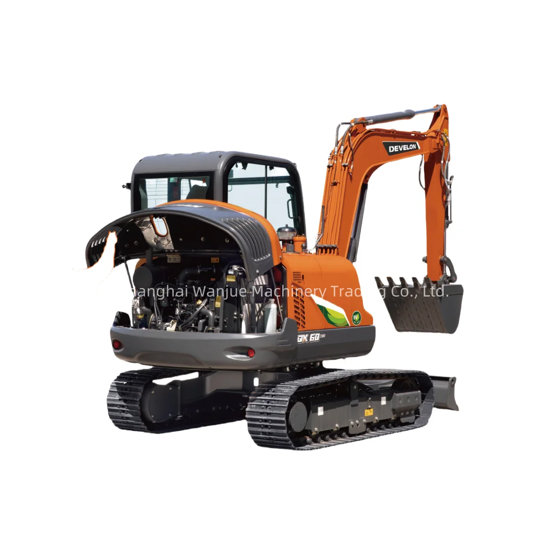 Гусеничный экскаватор DEVELON DX60 распродажа высокоэффективный плавный механизм легкое управление компоненты сердечника двигателя Yanmar