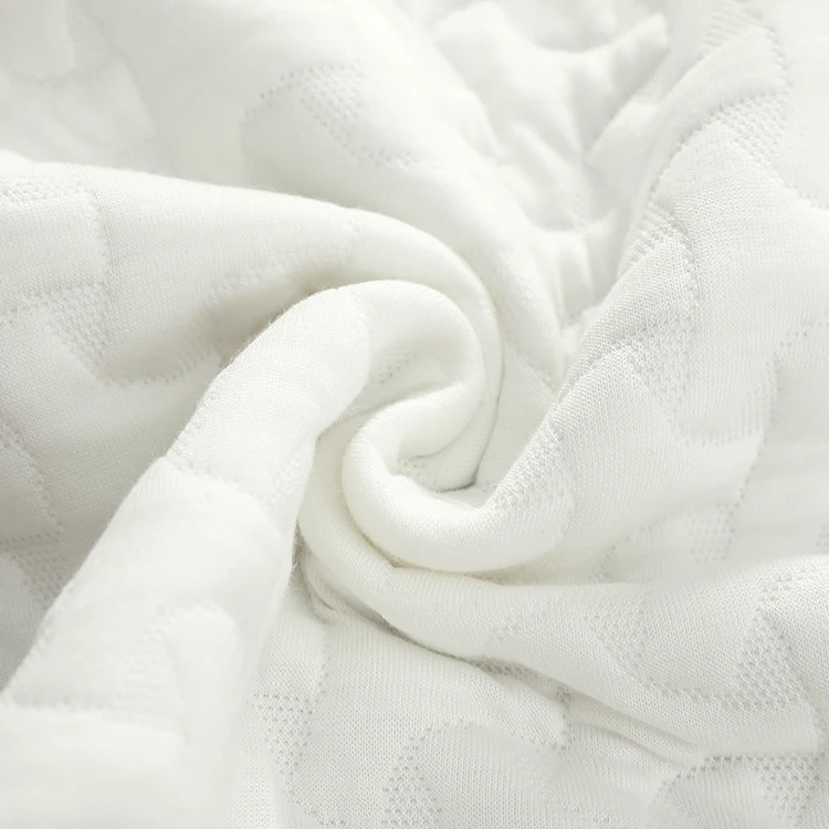 Custom Waterproof Ticking jacquard Knitted Mattress Protector Fabric