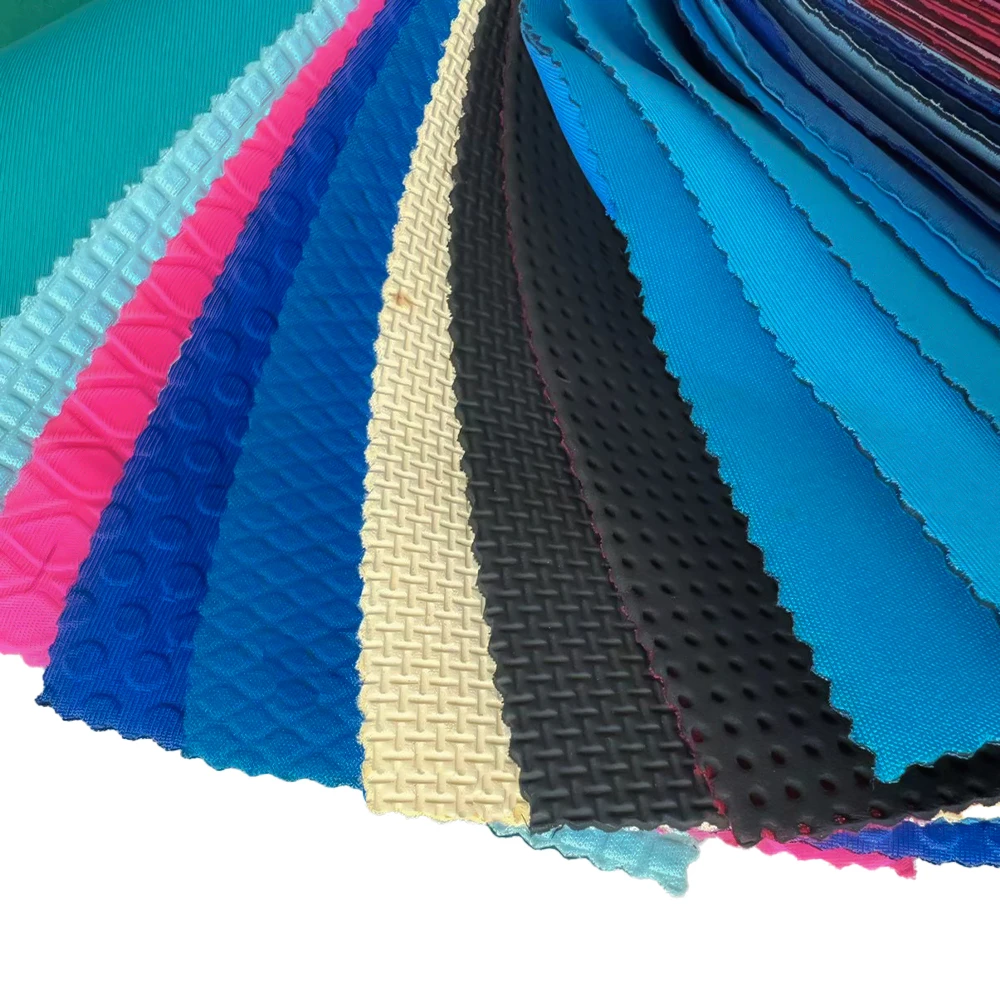 High end custom SBR chloroprene rubber soft, elastic, shock-absorbing color diving double-sided composite fabric sports fabric