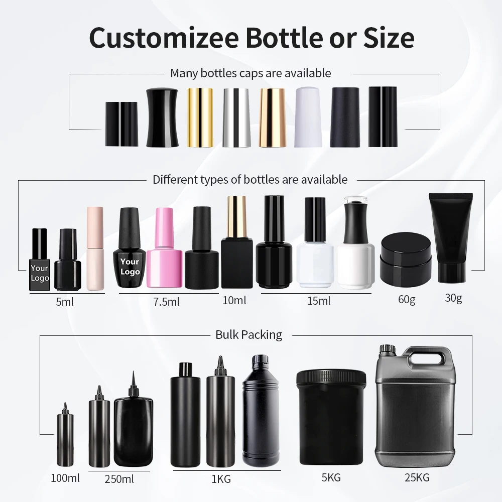 Abgel Custom Logo Gel colorful UV Led Gel OEM Soak Off nail Gel Polish Free Sample Wholesale Nail Polish