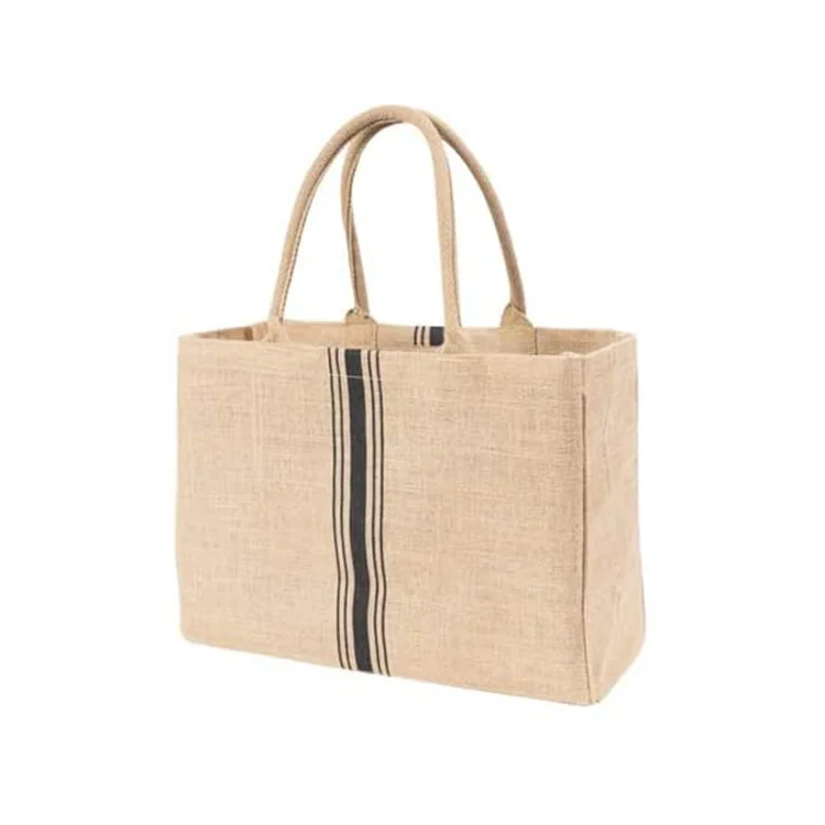 
Hot sale custom logo jute supermarket grocery book tote bag reusable grocery bag 