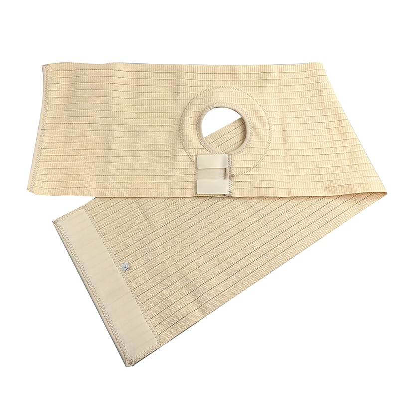 Skin Colour Comfort Stoma Stretch Belt, Round Fistula Care Belly Band